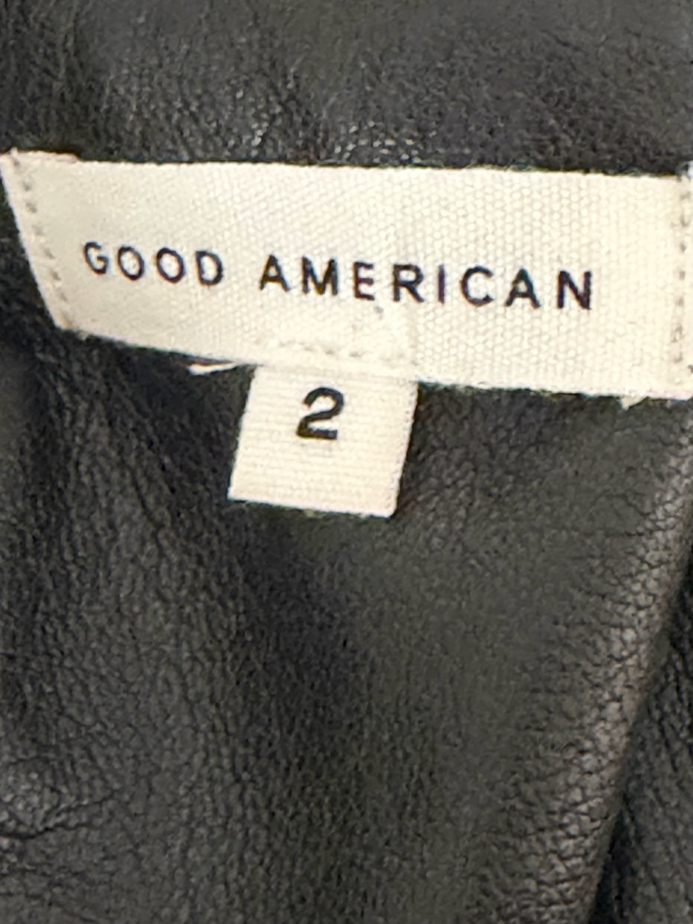 GOOD AMERICAN Vacay Faux
Leather Jumpsuit Black Strappy Back Top 2 M Pants Sexy - Picture 12 of 14